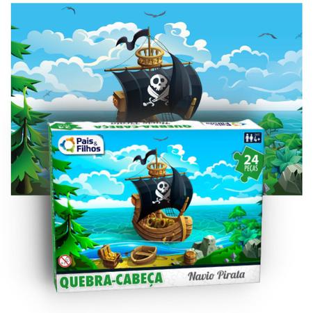 Pirates Jigsaw Puzzle - Piratas quebra-cabeça educação aventura