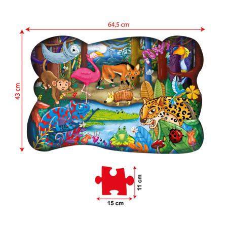 Quebra Cabeça Infantil Chapeuzinho Vermelho Puzzle Jogo Educativo 80 Peças  Brinquedo Pais e Filhos + 4 Anos em Promoção na Americanas