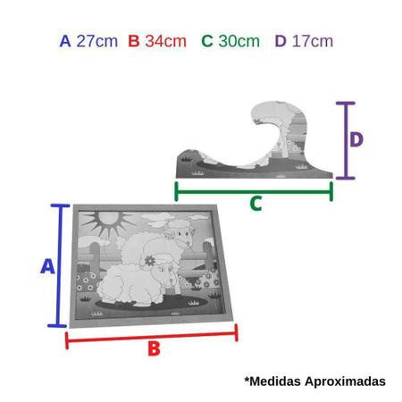 Quebra Cabeça em Madeira - Ovelha - ENGENHA KIDS - Produtos e acessórios  para bebê