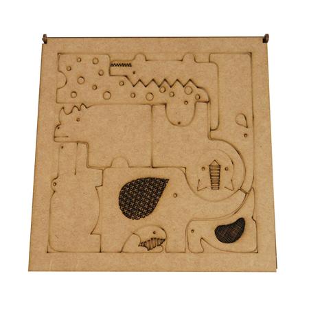 Quebra Cabeça Infantil MDF 3mm com 20 peças 20x15cm - Diversos