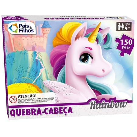 Jogo Educativo Quebra Cabeca Unicornio Numeros e Quantidades - Ri Happy