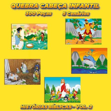 Kit quebra cabeca historia biblicas frete gratis