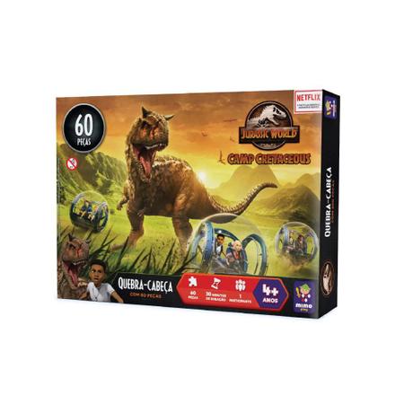 JOGO QUEBRA CABEÇA PROGRESSIVO JURASSIC WORLD 3 EM 1 MIMO TOYS REF: 2052 4  ANOS +