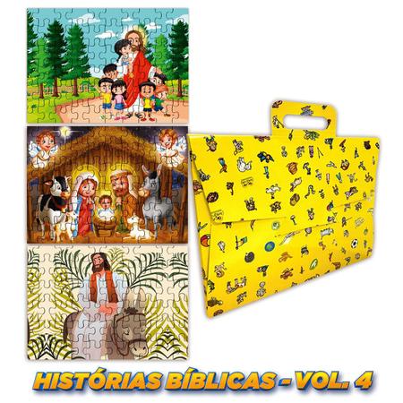 Imagem de Quebra Cabeça - Kit Com 3 Modelos - Bíblicos - Vol 4