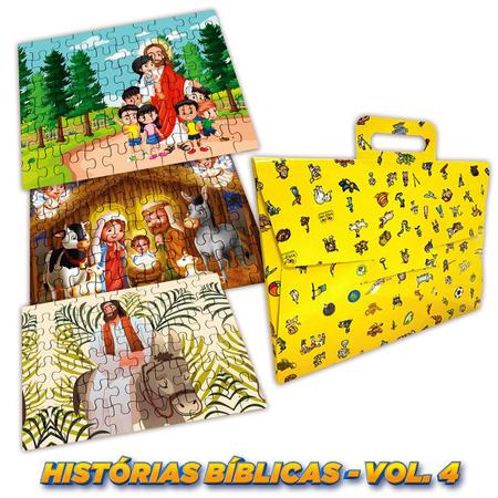Imagem de Quebra Cabeça - Kit Com 3 Modelos - Bíblicos - Vol 4