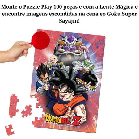 Imagem de Quebra Cabeça Lente Mágica Dragon Ball Z 100 Peças 1262 Elka