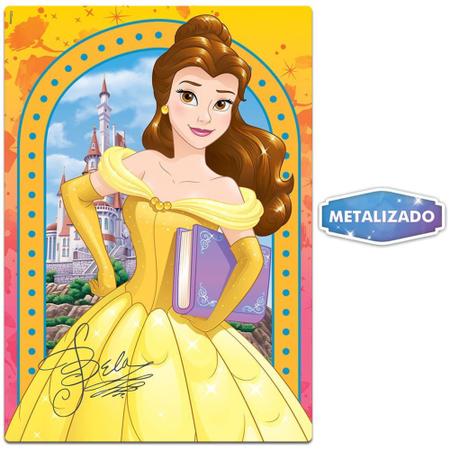 Imagem de Quebra-Cabeça - Metalizado - 200 Peças - Disney - Princesa - Bela - Toyster