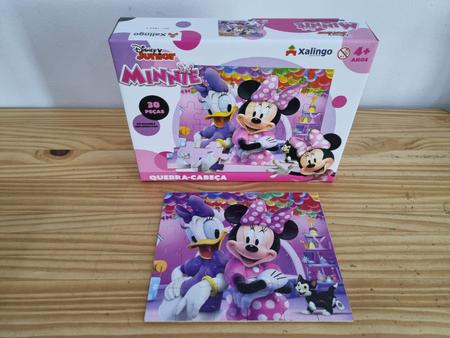 JOGO QUEBRA CABECA MINNIE 30PC MADEIRA XALINGO1864