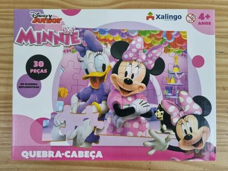 JOGO QUEBRA CABECA MINNIE 30PC MADEIRA XALINGO1864