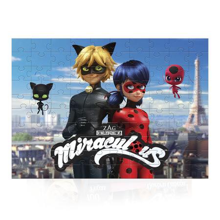 Jogo Quebra Cabeça Miraculous Ladybug 60 Peças - Estrela - A sua Loja de  Brinquedos, 10% Off no Boleto ou PIX