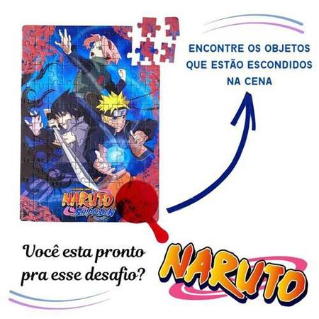 Quebra-Cabeça Naruto Elka Com Lente Magica 100 peças