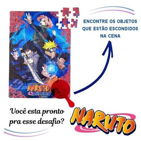 Quebra-Cabeça Naruto Elka Com Lente Magica 100 peças - Pequenos Travessos