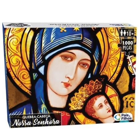 Quebra Cabeça Nossa Senhora Grande 1000 pç 54x74 Puzzle Jogo Premium  Presente Adulto Criança Lógica Raciocínio Mil pçs - Pais & Filhos - Quebra  Cabeça - Magazine Luiza