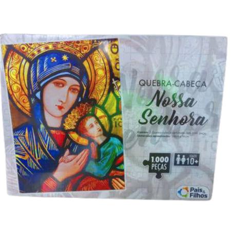 Quebra Cabeça Nossa Senhora Grande 1000 pç 54x74 Puzzle Jogo