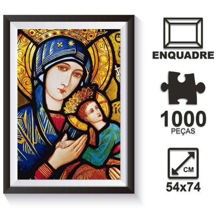 Quebra Cabeça Nossa Senhora Grande 1000 pç 54x74 Puzzle Jogo