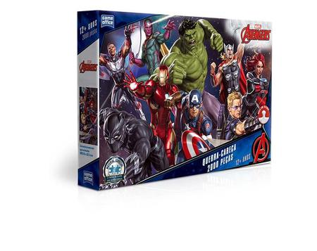 Jogo Quebra Cabeça Infantil Vingadores Marvel 100 Peças - Loja Zuza  Brinquedos