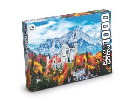 Quebra Cabeça Castelo de Neuschwanstein - 1000 Peças - Grow - Quebra Cabeça  - Magazine Luiza