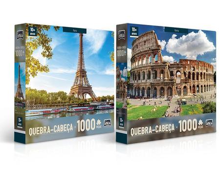 Quebra-cabeça Game Office Paris de 1000 peças