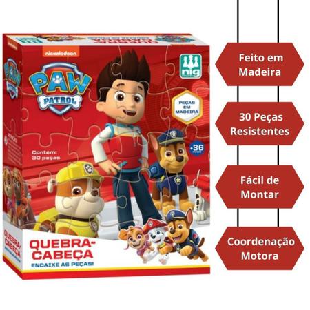 Jogo Da Memória Patrulha Canina Brinquedo Educativo Infantil Menino Menina  3 Anos