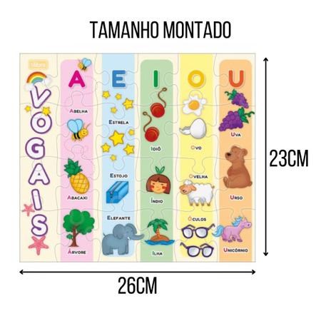 Quebra- Cabeça das vogais e numerais - PDF