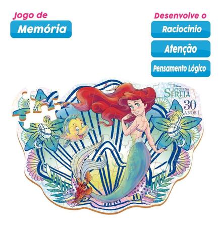 Imagem de Quebra Cabeça Pequena Sereias Ariel Disney 60 Peças Xalingo