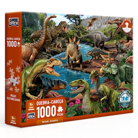 Jogo Quebra Cabeça Dinossauros 60 Peças Maser Toys - Feira da Madrugada SP