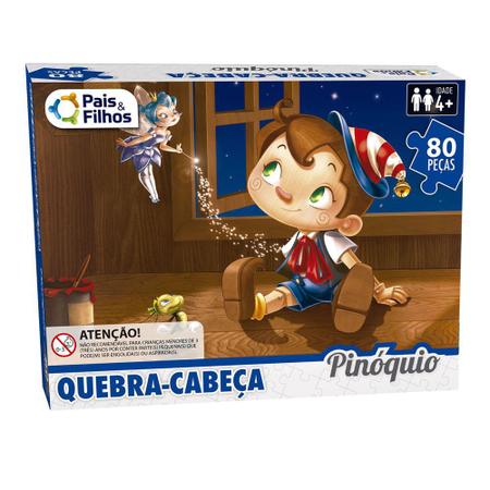 Jogo Quebra Cabeça Infantil Pinóquio 80 Peças Presente Dia Das Crianças  2851 Pais & Filhos - Pais e Filhos - Quebra-Cabeça - Magazine Luiza