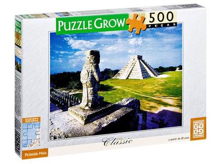 Imagem de Quebra-Cabeça Pirâmide Maia 500 Peças 
