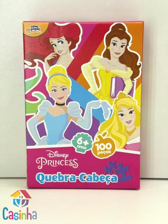 QUEBRA-CABEÇA DAS PRINCESAS (100 PEÇAS FABRICADAS EM CARTONADO RESISTENTE  PELA TOYSTER - REF 8007)