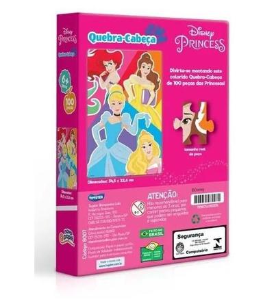 Jogo Quebra-cabeça Princesas Disney 100 peças Toyster - Loja Zuza  Brinquedos