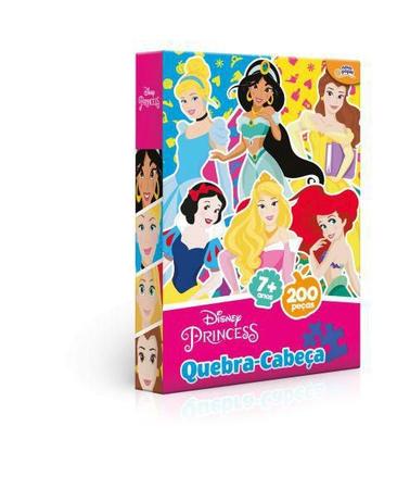 Jogo Quebra-cabeça 3d Princesas Disney 200 Peças, Br1315 +nf