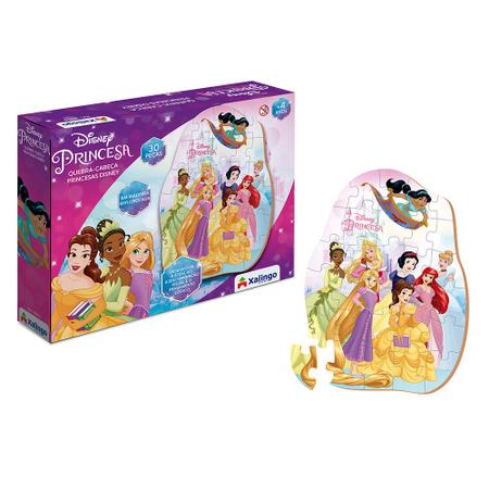 Kit 2 Jogos Quebra Cabeça Princesas Infantil C/ 30 Peças - Compre