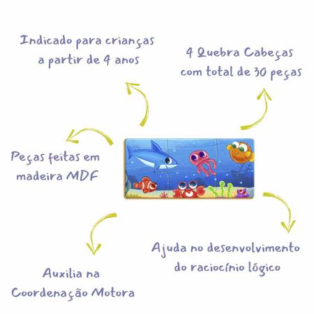 Jogo Quebra-Cabeca Progressivo Montando Historinhas +3 Anos - Brincadeira  de Crianca - Quebra Cabeça Progressivo - Magazine Luiza