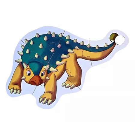 Quebra cabeça de encaixe - Dinossauros Movimento e Coordenação Costurando  Brincadeiras