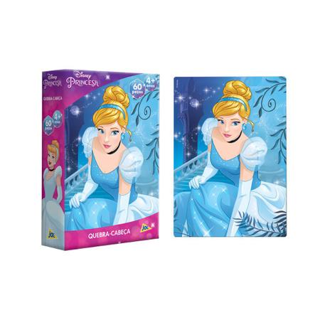 Princesas - Cinderela - Quebra-cabeça - 60 peças - Toyster