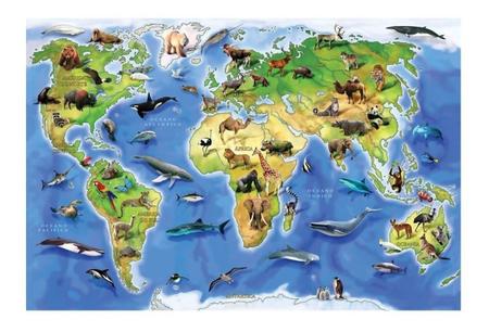 Super Quebra Cabeça Animais pelo Mundo - 150 peças