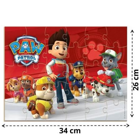 Quebra-Cabeça Puzzle 30 Peças Paw Patrol Patrulha Canina Infantil Em  Madeira - NIG - Quebra Cabeça - Magazine Luiza