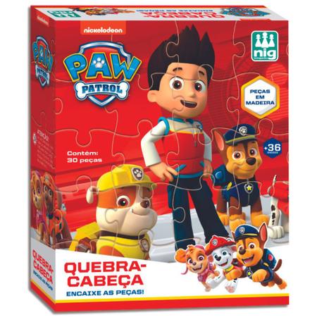 Quebra Cabeça 30 Peças em mdf - Paw Patrol