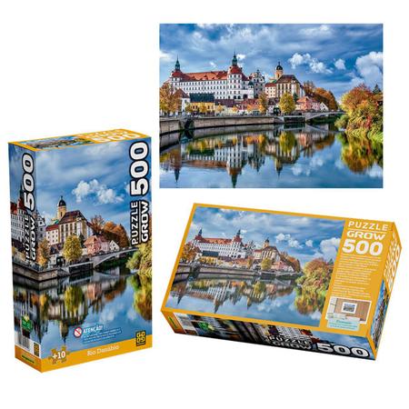 paisagem com casas - puzzle online