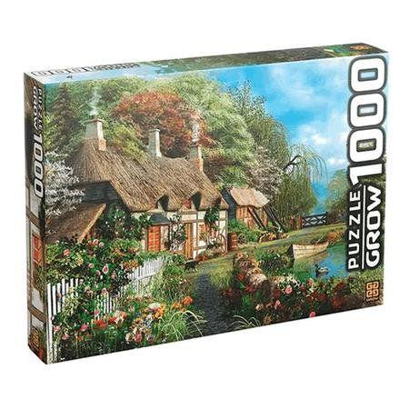 Imagem de Quebra-Cabeça Puzzle Grow 1000 peças Casa no Lago
