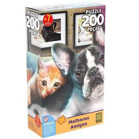 Imagem de Quebra Cabeça Puzzle Melhores Amigos 200 Peças 03927