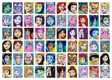 Disney's Princesses Puzzle Quebra-Cabeça Princesas Disney Coração 