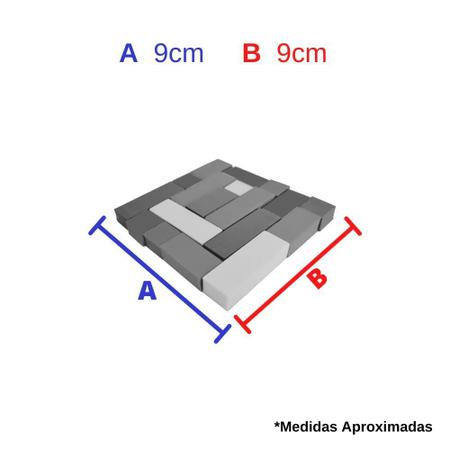 Quebra Cabeça Quadrado de 4 Cores • MMP Materiais Pedagógicos para  Matemática