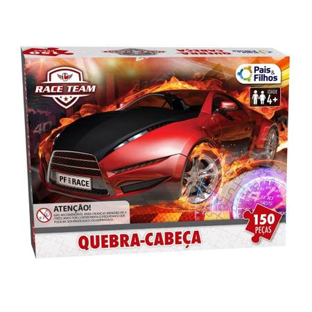 Quebra-cabeça - Race - Carros - 150 peças - Pais & Filhos - Quebra