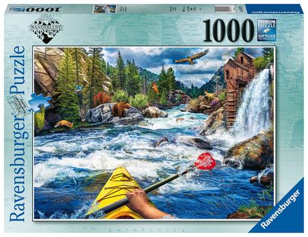 Imagem de Quebra-cabeça Ravensburger Whitewater Kayaking 1000 peças para adultos