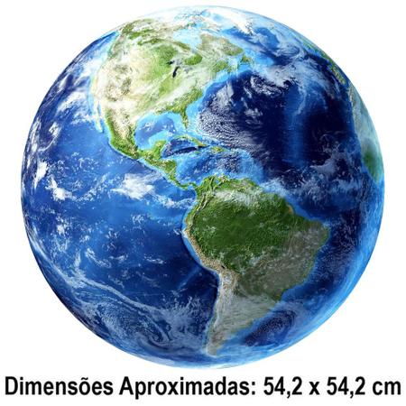 Imagem de Quebra Cabeça Redondo Planeta Terra 500 Peças Puzzle 10764