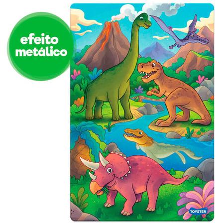 Imagem de Quebra-Cabeça Reino dos Dinos 100 peças - Toyster