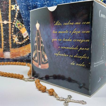 Kit Quebra-Cabeças Cognitivo Religião para Idosos + Terço Especial