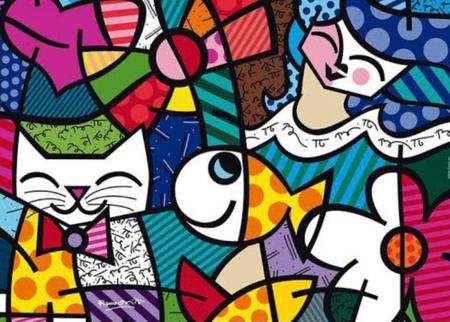 Jogo Puzzle Quebra Cabeça 1000 Peças Romero Britto Grow na