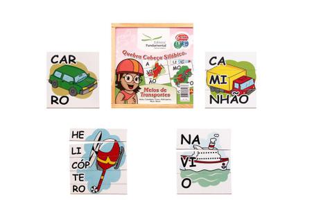 Quebra-Cabeças Progressivo de Madeira - Meios de transporte - Shop